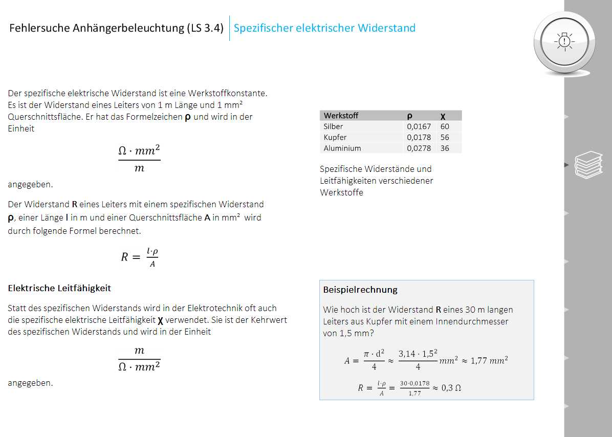 Beispiel aus dem Kfz-Didaktikmaterial