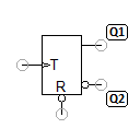 T-Flipflop mit invertiertem RESET Eingang
