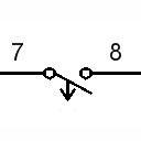 Make switch (switch-off delayed)