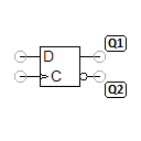 D flip-flop, edge triggered