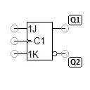 JK flip-flop, edge triggered