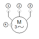 Three-phase current squirrel-cage asynchronous motor