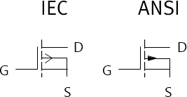 BS250, P-channel MOSFET transistor