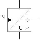 Hydraulic analog flow meter (electrical part)
