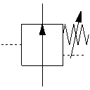 Variable closing pressure compensator
