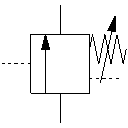Variable opening pressure compensator